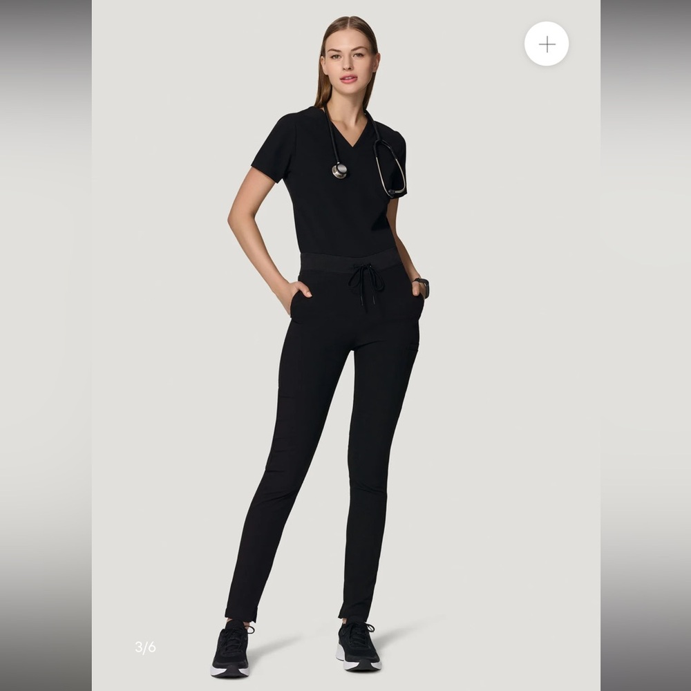 Black medical scrubs